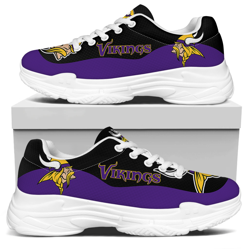 Men's Minnesota Vikings Edition Chunky Sneakers With Line 002